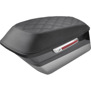 SADDLEMEN Bagger Lid Cover - Lattice Stitch - FL '93-'13 L870-93-LS